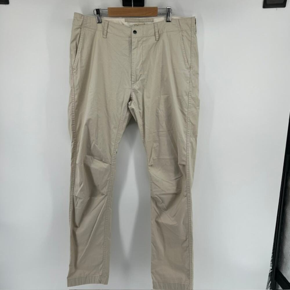 Relwen Mens Flyweight Flex Chino Pants Size 34 Driftwood Outdoor Gorpcore Hiking